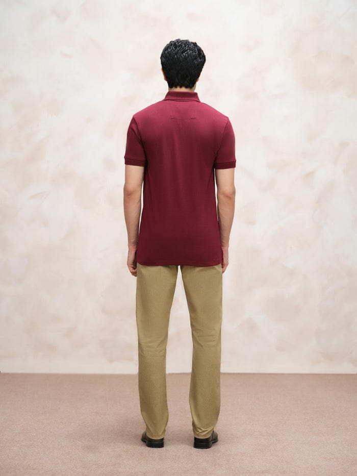 Maroon polo shirt