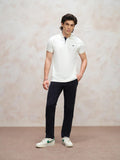 sustian polo  Regular fit  Embroidered logo off white premium polo for men