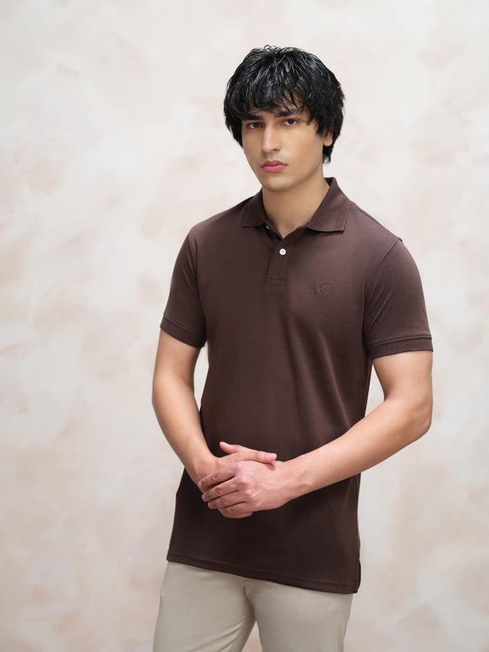 CHOCOLATE BROWN POLO SHIRT