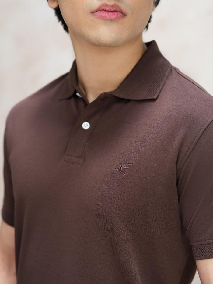CHOCOLATE BROWN POLO SHIRT