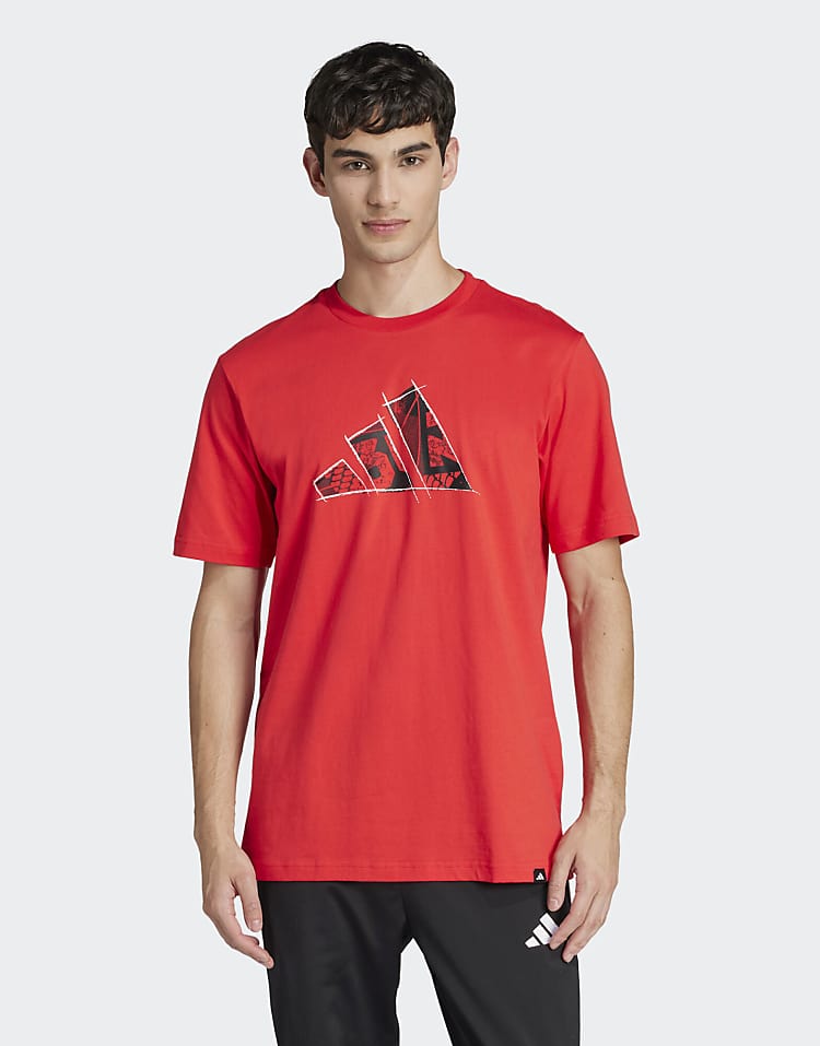 Adedss crew neck red tee shirt for men