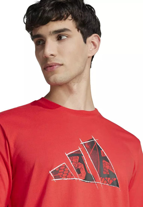 Adedss crew neck red tee shirt for men