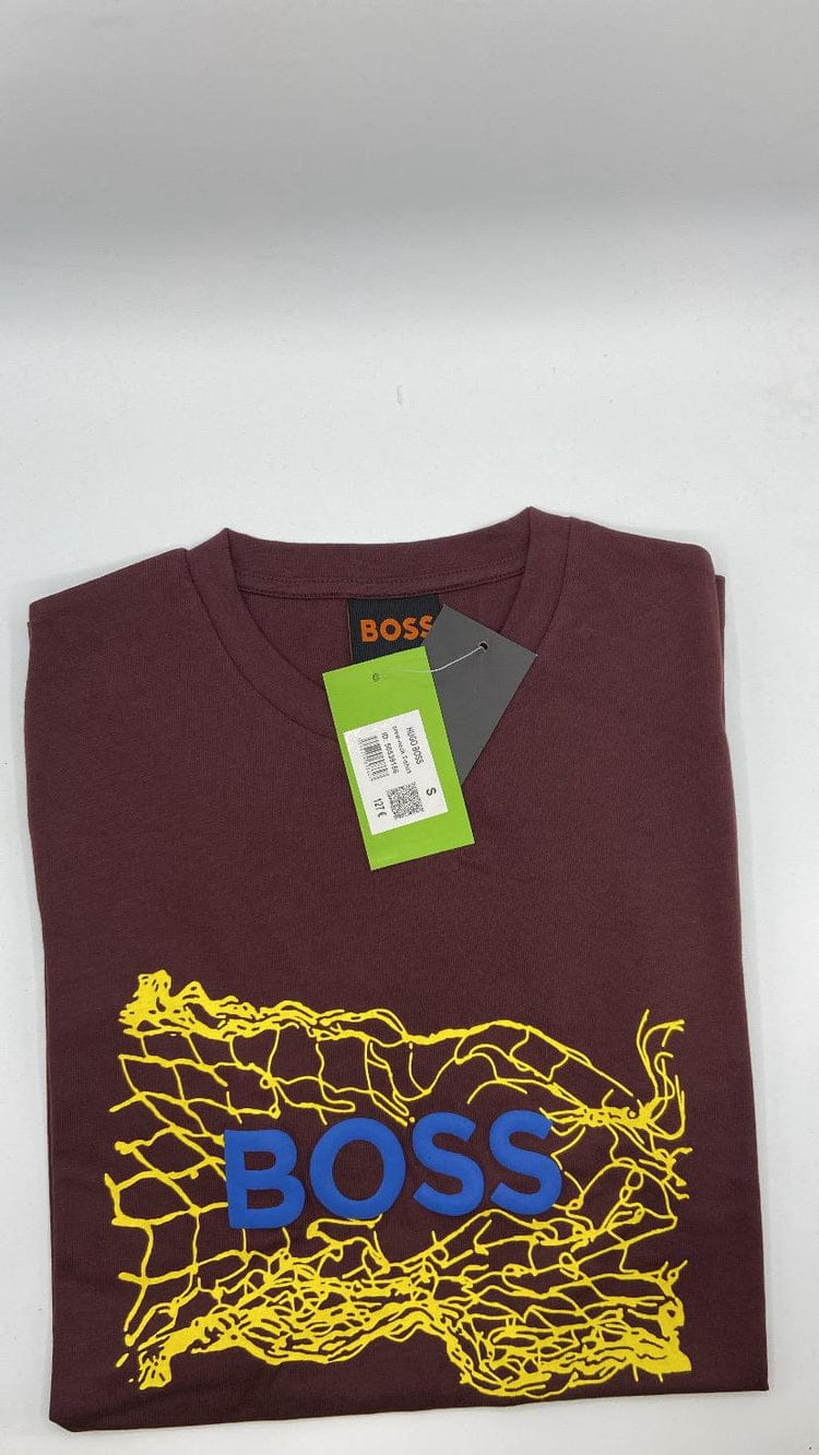 HB crew neck cotton jersey t-shirt with logo artwork