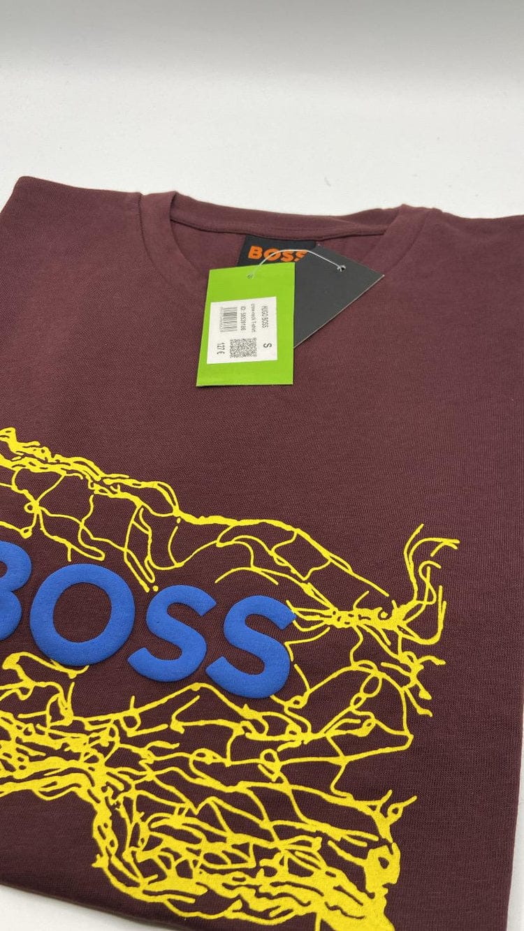 HB crew neck cotton jersey t-shirt with logo artwork