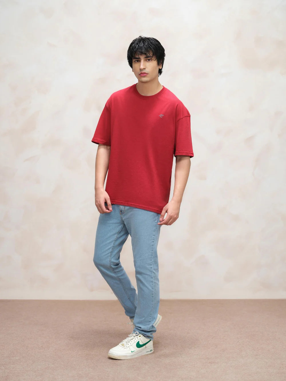 sustain Maroon shirt oversized